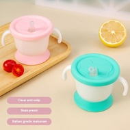 Leak Proof 160ml/5oz Baby Straw Cup with Handles - Easy to Clean & Dishwasher Safe Lid