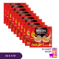 EZ KART NESCAFE COFFEE 3-IN-1 ORIGINAL TWIN PACK 52G X 10