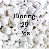 Bioring contents 25 pcs / ceramic ring / bioring / filter media / koi filter media / aquarium filter