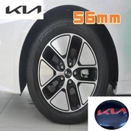 4 pieces 56mm Hub sticker hub cover labeling K5 Freddy tire center cover logo sticker For Kia logo K