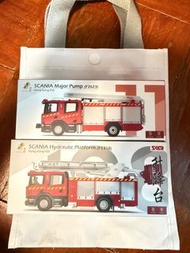 Tiny 微影 SCANIA 升降台 泵車 消防車 觀塘消防局 Set