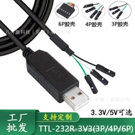 Ftdi USB TTL-232R-3V3 TTL-232R-5V Programming Download Cable USB TTL232 Dupont Cable