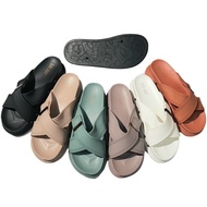 BLO Bara Bara Rubber Slippers Cross BuckleWanita WS888-1CB2SG (U7)