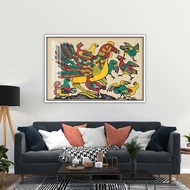 Dong Ho canvas wall painting on request 90 x 60 cm