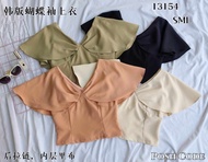 Posh Code //  Korean Butterfly Sleeve Top 韩版俏皮蝴蝶袖上衣【READY STOCK ❗❗❗】