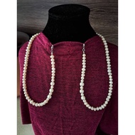 Mask Extender/Rantai Mutiara Asli Mini Pearl Diameter 4-5mm Mix Original Stainless Steel 316K Readys
