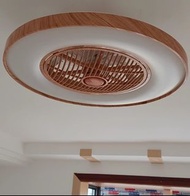 [包基本送貨 AP592-16] 超薄吸頂風扇燈 (40W) 吊扇+吊燈 Chandelier Light/Pendant Light + Ceiling Fan 收藏風葉 倍加安全 24檔變頻風力 