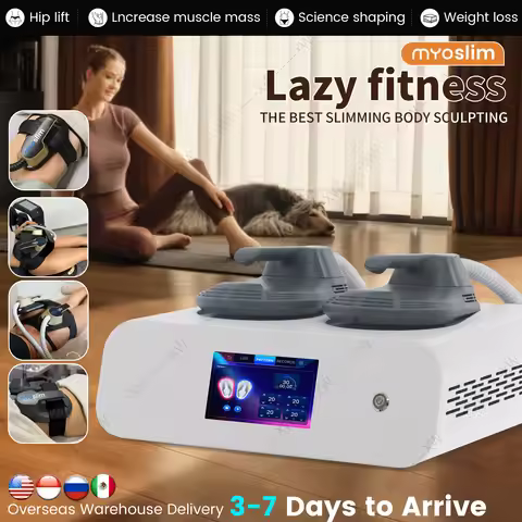 Myoslim Mini Nova RF 200HZ EMS Muscle Stimulation, Shaping, Fat Burning, and Slimming Electromagneti