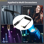 Doublebuy Coiled 3 5mm to 3Pin Auditory Cable for Microphones and Music Players 50CM 19 7inch