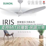 SUNON建準 IRIS吊扇 60吋 六段轉速 台灣製 三年保固 靜音 室內吊扇 客廳 壁扇 北歐 工業風