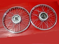 WHEEL SET 1 PAIR Fit For SUZUKI A100 AS100 #ขอบล้อ วงล้อ พร้อม ซี่ล้อ