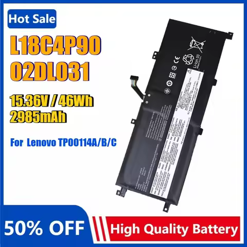 L18C4P90 02DL031 Battery for Lenovo ThinkPad L13 Yoga 20R5 20R6 Yoga S2 Gen6 SB10T83120 L18M4P90 L18