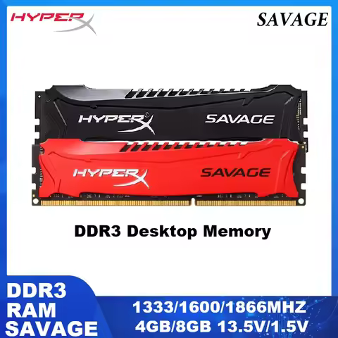 HYPERX SAVAGE DDR3 DDR3L Memoria Desktop RAM 4GB 8GB 1333MHZ 1600MHZ 1866MHZ UDIMM Computer Memory R
