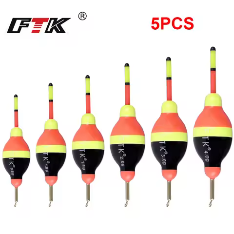 FTK Fishing Float 0.5g/1g/1.5g/2g/3g/4g Floats Bobbers Light Stick Floats Indicator Slip Drift Tube 