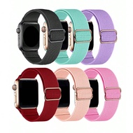 สายรัดข้อมือแบบถัก 6 ชิ้น/ชุด เข้ากันได้กับ Apple Watch/HW Watch/Amazfit/Garmin Fenxi/Vivomove สายรั