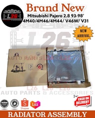 Mitsubishi Pajero 2.8 93-98 4M40/4M46/4M44 / V46W/4M40 /V31 PA32 1ROW Radiator Assembly (POLAR)