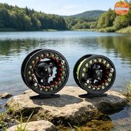 INTOO Fly Reel Combo, Large Arbor Aluminum Fly Fishing Reel, Smooth WF Floating Fly Line 3/4 5/6 WT 