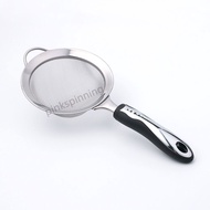 Full Mesh Baking Sieve Handheld Thickened 430 Stainless Steel Juice Filter Flour Oil Residue Grid 12