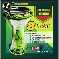 Darbuka 8 inch green free bag and L key