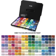 MIYA Himi 112สี 12 กรัม ถ้วยคู่ ผงน้ำชุดสี ถ้วยเยลลี่เลือกหลายสี สีน้ำและโปสเตอร์ ปลอดสารพิษสีสันสดใ