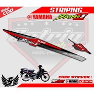 YAMAHA SIGMA E MOTORCYCLE VARIATION STRIPING YAMAHA SIGMA E MOTORCYCLE STICKER LIST/