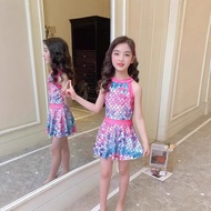 P4XP Free Shipping|New Girls One-Piece Swimsuit Cartoon Children Swimming Skirt Suit Small Medium Ch