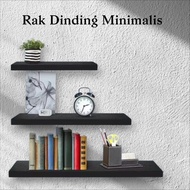 Minimalist 3-tier wall shelf Wall decoration shelf Size 40x10, 30x10, 20x10cm