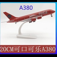 Coca cola A380 Airplane Diecast Miniature with 20 cm Wheels