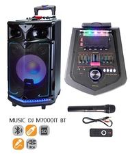 MUSIC DJ ลำโพงมีแอมป์ในตัว 12 นิ้ว MUSIC DJ M7000IT