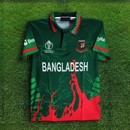 Short Sleeve Polo Cricket Jersey, for Men, New Release in 2025, Bangladesh World Cup Jersey, Banglad
