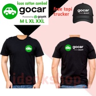 Gocar screen printed t-shirt short sleeve cotton combed 24s thick not hot free topj