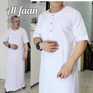 Jubah pria Gamis Pria Jubah Pria Jubbah Muslim al faan motif sultan Jubah daffah thobe lengan pendek