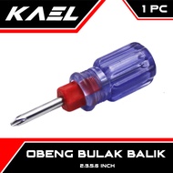 Obeng 2 3 5 6  Inch In Cebol Mini Biru Bulak Bolak Balik Plus Minus Kecil-Stubby 2 Way 2Way