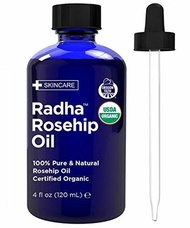 💖$1 Shop Coupon💖  Radha Beauty USDA Certified Organic 100% Pure Oil - 4 oz. (Rosehip)