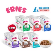 (NEW) Eries, Chunk in Gravy Wet Cat Food, 85g Pouch [Bundle of 24 per carton] AAFCO Approved