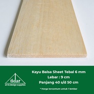 Balsa Wood Sheet 6 mm / Balsa Sheet / Board / Balbalsa