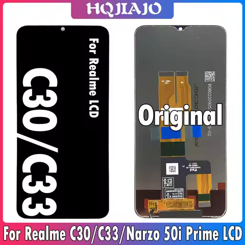 6.5" Original For OPPO Realme C30 C33 LCD Display Touch Screen Digitizer Assembly Narzo 50i Prime LC