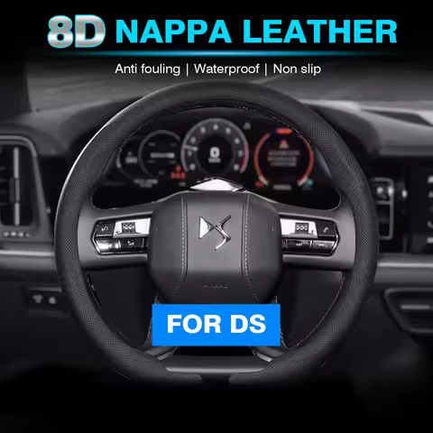 2025 New 8D Nappa leather Car Steering Wheel Cover For DS DS3 DS4 DS5 DS5LS DS6 DS7 DS9 DS4S Carbon 