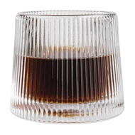Gelas Cangkir Spinning Whisky Wine Glass Cup Crystal Beer Mug 150ml Kaca Bening Tebal Cantik Elegan