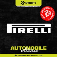 Pirelli Vinyl Stickers | Sticker | Kereta | Motor | Helmet | Basikal | Decoration