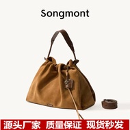 Bag [Singapore Delivery] Songmont Yamashita Has Songmont Series Tote Suede Garbage Bag Female Large 