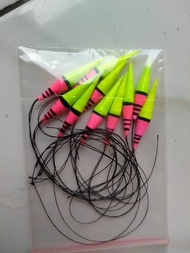 Terlaris pelampung sensitif model cabai untuk mancing ikan mas  panjang 25 cm isi 10 pcs bahan Styro