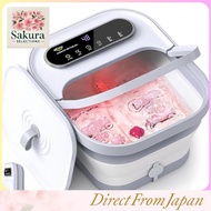 ALLJOY Foot Bath 10L Large Capacity Foldable with Heating Function Foot Soaking Device Bubble Functi