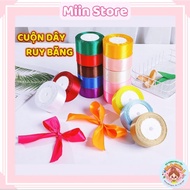 Silk Ribbon 1cm 1.5cm 2cm 2.5cm 4cm Silk Ribbon Roll About 22m Used to Tie Bows to Make Flowers for 