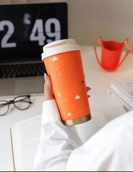 Starbucks 星巴克 愛馬仕橙色 咖啡杯 保溫杯 駿躍星程系列