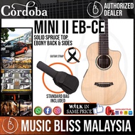 Cordoba Mini II EB-CE - Solid Spruce Top, Striped Ebony Back & Sides (EBCE)