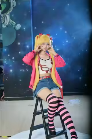 Cosplay costume Galgame Kichiku Kyōdai Akizuki Airi 2D Idol Cosplay Outfit Cute Daily Coat Vest Set