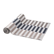 HITAM PUTIH Long TABLE CLOTH black cream/white, 35x130 cm, MITTBIT
