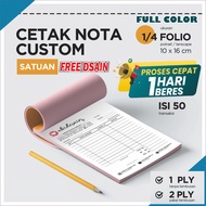 {SEDANG PROMO} Cetak Nota bon custom 2 play nama usaha toko sendiri Nota laundry 2 rangkap Nota ols