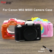 Soft EOS M50 II เคสซิลิโคนป้องกันผิวสำหรับ Canon EOS M50 Mark II EOS M50 II Mirrorless Digital Camer